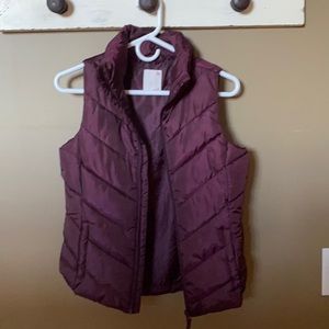Puffy purple vest